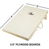image:image4x2 Regulation Size Solid Wood Cornhole Toss Game Set with 8 Bean Bags