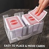 image:imageGSE 2Deck Revolving Canasta Card Tray Canasta Card Holder  Dual Deck 360 Rotating Swivel Holder Smooth Rotation Organizes Deck For Hand amp Foot Rummy UNO Games6Deck