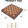 image:imageGSE Games amp Sports Expert 10 Magnetic Chess Set Wooden Chess Board Game Set with Drawers Classic Portable Travel Board Game for Kids amp Adults