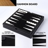 image:imageGSE Games amp Sports Expert 125 Premium Leather 3in1 Chess Checker and Backgammon Board Game Combo Set Classic Board Strategy Game for Kids amp Adults