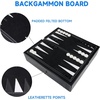 image:imageGSE Games amp Sports Expert 125 Premium Leather 5in1 Chess Checkers Backgammon Chinese Checkers and Poker Dice Board Game Combo Set for Kids amp Adults