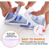 image:imageGSE Games amp Sports Expert 12Deck Canasta Cards with Point Values Includes Canasta and Hand amp Foot Game Rules Traditional Rummy Game Playing Cards2 Blue Cards