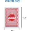 image:imageGSE Games amp Sports Expert 12Deck Canasta Cards with Point Values Includes Canasta and Hand amp Foot Game Rules Traditional Rummy Game Playing Cards2 Red Cards