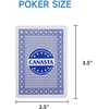 image:imageGSE Games amp Sports Expert 12Deck Canasta Cards with Point Values Includes Canasta and Hand amp Foot Game Rules Traditional Rummy Game Playing Cards2 Blue Cards
