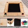 image:imageGSE Games amp Sports Expert 14 Player Wooden Shut The Box Board Game with 8 Dice 4Way 12 Numbers Shut The Box Dice Set of Popular English Pub Board Game  WalnutNatural Wood
