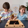 image:imageGSE Games amp Sports Expert 14 Player Wooden Shut The Box Board Game with 8 Dice 4Way 12 Numbers Shut The Box Dice Set of Popular English Pub Board Game  WalnutNatural Wood