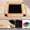 image:imageGSE Games amp Sports Expert 14 Player Wooden Shut The Box Dice Board Game with 8 Dice 4Way 10 Numbered Shut The Box Set of Popular English Pub Board Game  Natural WoodNatural Wood