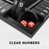 image:imageGSE Games amp Sports Expert 14 Player Wooden Shut The Box Dice Board Game with 8 Dice 4Way 10 Numbered Shut The Box Set of Popular English Pub Board Game  Natural WoodBlack Stained Wood