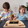 image:imageGSE Games amp Sports Expert 14 Player Wooden Shut The Box Dice Board Game with 8 Dice 4Way 10 Numbered Shut The Box Set of Popular English Pub Board Game  Natural WoodNatural Wood