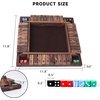 image:imageGSE Games amp Sports Expert 14 Player Wooden Shut The Box Dice Board Game with 8 Dice 4Way 10 Numbered Shut The Box Set of Popular English Pub Board Game  Natural WoodWalnut Stained Wood