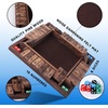 image:imageGSE Games amp Sports Expert 14 Player Wooden Shut The Box Dice Board Game with 8 Dice 4Way 10 Numbered Shut The Box Set of Popular English Pub Board Game  Natural WoodWalnut Stained Wood