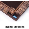 image:imageGSE Games amp Sports Expert 14 Player Wooden Shut The Box Dice Board Game with 8 Dice 4Way 10 Numbered Shut The Box Set of Popular English Pub Board Game  Natural WoodWalnut Stained Wood