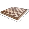 image:imageGSE Games amp Sports Expert 15 Wooden Chess Set Folding Chess Board Set with Pieces Storage Slots Portable Travel Game for Adults amp Kids