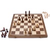 image:imageGSE Games amp Sports Expert 15 Wooden Chess Set Folding Chess Board Set with Pieces Storage Slots Portable Travel Game for Adults amp Kids