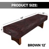 image:imageGSE Games amp Sports Expert 16 Brown HeavyDuty Leatherette Shuffleboard Table Cover for Shuffleboard Table AccessoriesBrown12ft