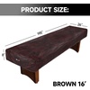 image:imageGSE Games amp Sports Expert 16 Brown HeavyDuty Leatherette Shuffleboard Table Cover for Shuffleboard Table AccessoriesBrown16ft