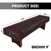 image:imageGSE Games amp Sports Expert 16 Brown HeavyDuty Leatherette Shuffleboard Table Cover for Shuffleboard Table AccessoriesBrown9ft