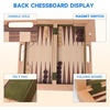 image:imageGSE Games amp Sports Expert 16 Deluxe 3in1 Wooden Folding Chess Checker amp Backgammon Board Game Combo Set Portable Travel Game Set for Kids amp Adults