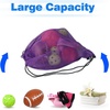 image:imageGSE Games amp Sports Expert 18x12 Purple Mesh Drawstring Bag for Baseballs Softballs Tennis Pickleball Balls Golf Balls Mesh Sports Equipment Bag with Lock for Gym Swim Gear Laundry amp ToysPurple