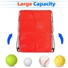 image:imageGSE Games amp Sports Expert 18x12 Purple Mesh Drawstring Bag for Baseballs Softballs Tennis Pickleball Balls Golf Balls Mesh Sports Equipment Bag with Lock for Gym Swim Gear Laundry amp ToysRed