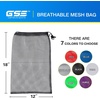 image:imageGSE Games amp Sports Expert 18x12 Purple Mesh Drawstring Bag for Baseballs Softballs Tennis Pickleball Balls Golf Balls Mesh Sports Equipment Bag with Lock for Gym Swim Gear Laundry amp ToysBlack