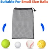 image:imageGSE Games amp Sports Expert 18x12 Purple Mesh Drawstring Bag for Baseballs Softballs Tennis Pickleball Balls Golf Balls Mesh Sports Equipment Bag with Lock for Gym Swim Gear Laundry amp ToysBlack