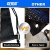 image:imageGSE Games amp Sports Expert 18x12 Purple Mesh Drawstring Bag for Baseballs Softballs Tennis Pickleball Balls Golf Balls Mesh Sports Equipment Bag with Lock for Gym Swim Gear Laundry amp ToysBlack