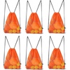 image:imageGSE Games amp Sports Expert 18x12 Purple Mesh Drawstring Bag for Baseballs Softballs Tennis Pickleball Balls Golf Balls Mesh Sports Equipment Bag with Lock for Gym Swim Gear Laundry amp ToysOrange
