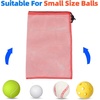 image:imageGSE Games amp Sports Expert 18x12 Purple Mesh Drawstring Bag for Baseballs Softballs Tennis Pickleball Balls Golf Balls Mesh Sports Equipment Bag with Lock for Gym Swim Gear Laundry amp ToysRed