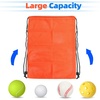 image:imageGSE Games amp Sports Expert 18x12 Purple Mesh Drawstring Bag for Baseballs Softballs Tennis Pickleball Balls Golf Balls Mesh Sports Equipment Bag with Lock for Gym Swim Gear Laundry amp ToysOrange