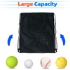 image:imageGSE Games amp Sports Expert 18x12 Purple Mesh Drawstring Bag for Baseballs Softballs Tennis Pickleball Balls Golf Balls Mesh Sports Equipment Bag with Lock for Gym Swim Gear Laundry amp ToysBlack
