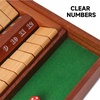 image:imageGSE Games amp Sports Expert 2Player Wooden Shut The Box 12 Numbers Dice Game Board with RedBlack Dice Classic Tabletop Version of The Popular English Pub Game