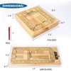image:imageGSE Games amp Sports Expert 2Track Wooden Cribbage Board Game Box with Playing Cards Metal Pegs and Storage Drawer Classic Cribbage Board with Large Storage4Track Cribbage Board with Card