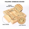 image:imageGSE Games amp Sports Expert 2Track Wooden Cribbage Board Game Box with Playing Cards Metal Pegs and Storage Drawer Classic Cribbage Board with Large Storage4Track Cribbage Board with Card