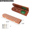 image:imageGSE Games amp Sports Expert 2Track Wooden Cribbage Board Game Box with Playing Cards Metal Pegs and Storage Drawer Classic Cribbage Board with Large Storage3Track Cribbage Board with Card