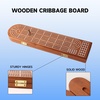 image:imageGSE Games amp Sports Expert 2Track Wooden Cribbage Board Game Box with Playing Cards Metal Pegs and Storage Drawer Classic Cribbage Board with Large Storage3Track Cribbage Board with Card