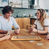 image:imageGSE Games amp Sports Expert 2Track Wooden Cribbage Board Game Box with Playing Cards Metal Pegs and Storage Drawer Classic Cribbage Board with Large StorageFolding Cribbage Board