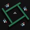 image:imageGSE Games amp Sports Expert 32 x 32 Inches Rubber AntiSlip Playmat Mahjong Dominoes Poker Cards and Board Games Tabletop Cover Mat with Carrying Bag GreenBlack  Blue