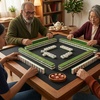 image:imageGSE Games amp Sports Expert 32 x 32 Inches Rubber AntiSlip Playmat Mahjong Dominoes Poker Cards and Board Games Tabletop Cover Mat with Carrying Bag GreenBlack