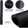 image:imageGSE Games amp Sports Expert 32 x 32 Inches Rubber AntiSlip Playmat Mahjong Dominoes Poker Cards and Board Games Tabletop Cover Mat with Carrying Bag GreenBlack
