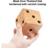image:imageGSE Games amp Sports Expert 35Inch Premium Oak Giant Yard Dice Set with Carrying Bag and Yardzee amp Farkle Scorecard Outdoor Backyard Lawn Game for Family35 Giant Dice Set With Bucket