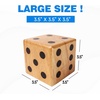 image:imageGSE Games amp Sports Expert 35Inch Premium Oak Giant Yard Dice Set with Carrying Bag and Yardzee amp Farkle Scorecard Outdoor Backyard Lawn Game for Family35 Giant Dice Set With Carrying Bag