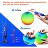 image:imageGSE Games amp Sports Expert 578510 Inflatable Playground Ball Kickball Bouncy Dodge Ball Handball for KidAdult Perfect for Recess Ball Games Gym Yoga Exercises Schools Sports ActivitiesSet of 6 with Pump