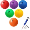 image:imageGSE Games amp Sports Expert 578510 Inflatable Playground Ball Kickball Bouncy Dodge Ball Handball for KidAdult Perfect for Recess Ball Games Gym Yoga Exercises Schools Sports ActivitiesSet of 6 with Pump