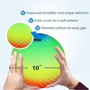 image:imageGSE Games amp Sports Expert 578510 Inflatable Playground Ball Kickball Bouncy Dodge Ball Handball for KidAdult Perfect for Recess Ball Games Gym Yoga Exercises Schools Sports ActivitiesRainbow