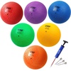 image:imageGSE Games amp Sports Expert 578510 Inflatable Playground Ball Kickball Bouncy Dodge Ball Handball for KidAdult Perfect for Recess Ball Games Gym Yoga Exercises Schools Sports ActivitiesSet of 6 with Pump