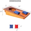image:imageGSE Games amp Sports Expert Mini 10x5 Tabletop Cornhole Toss Game Set with 8 Bean Bags Wooden Desktop Cornhole Game for Office Desk Home Parties Travel Fun