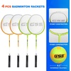 image:imageGSE Games amp Sports Expert Outdoor Badminton and Volleyball Combo Set Yard Net Game Set with Ball Pump Boundary Line and Carry Bag for Backyard Beach Lawn and Park Family GamesProfessional BadmintonVolleyball Set