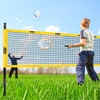 image:imageGSE Games amp Sports Expert Outdoor Badminton and Volleyball Combo Set Yard Net Game Set with Ball Pump Boundary Line and Carry Bag for Backyard Beach Lawn and Park Family GamesProfessional BadmintonVolleyball Set