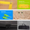 image:imageGSE Games amp Sports Expert Outdoor Badminton and Volleyball Combo Set Yard Net Game Set with Ball Pump Boundary Line and Carry Bag for Backyard Beach Lawn and Park Family GamesProfessional Volleyball Set